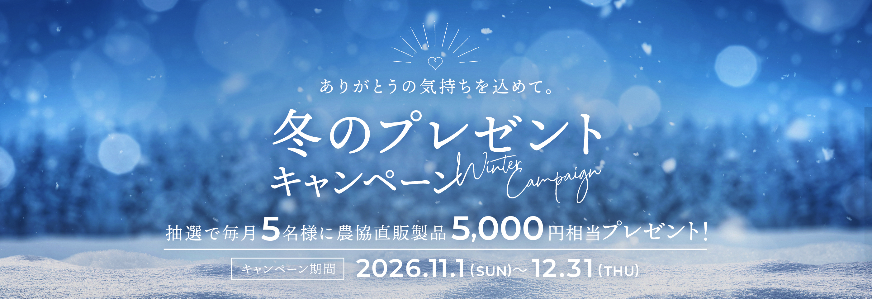 冬のプレゼントキャンペーン