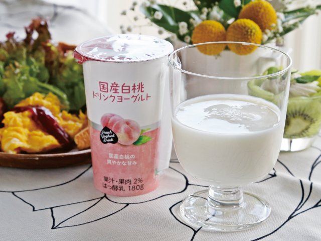 白桃ドリンクヨーグルト