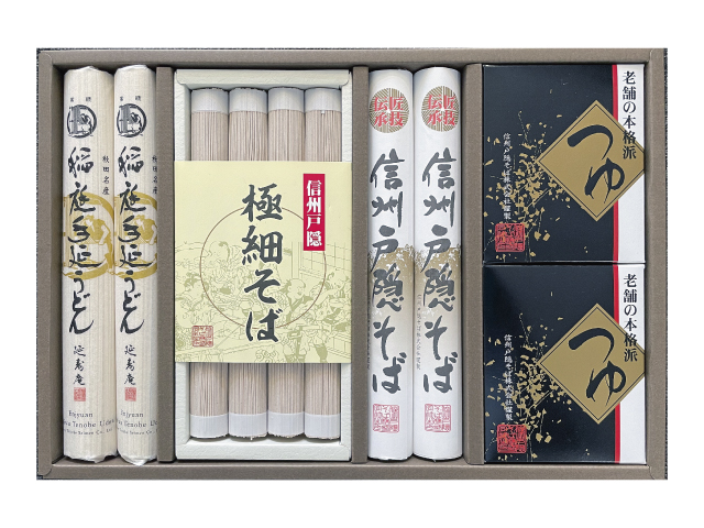 信州戸隠そば・稲庭手延べうどんセット